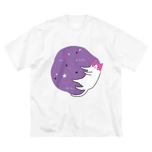 眠る猫 ビッグシルエットTシャツ