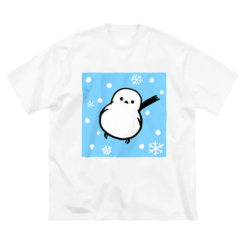 雪景色のシマエナガさん Big T-Shirt