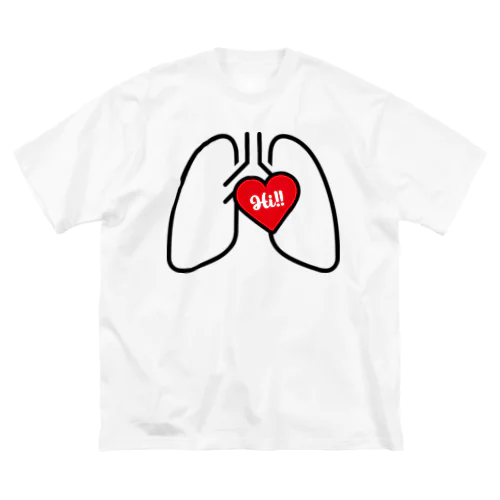 肺テンションTシャツ　(淡色用） Big T-Shirt