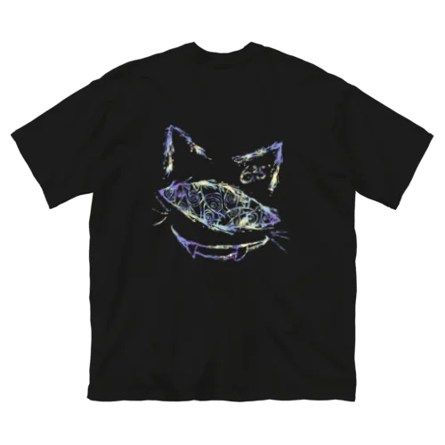 目玉猫Tシャツ ビッグシルエットTシャツ