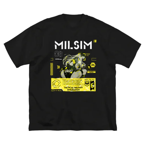 MILSIM 0558 ガールズイラスト コス遊び ビッグシルエットTシャツ