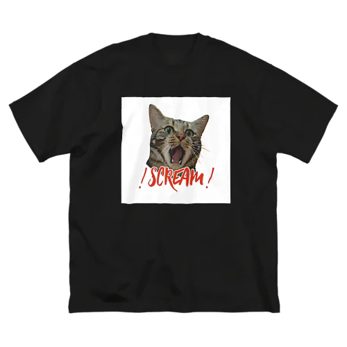 scream cat ビッグシルエットTシャツ