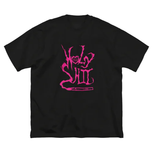 HOLYSHIT PINK LOGO ビッグシルエットTシャツ