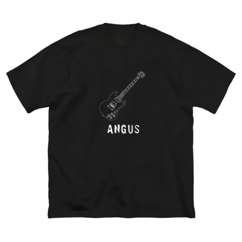 ANGUS -white line- ビッグシルエットTシャツ