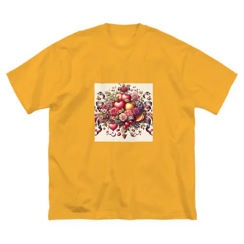 薔薇とフルーツのSweetな香り Big T-Shirt