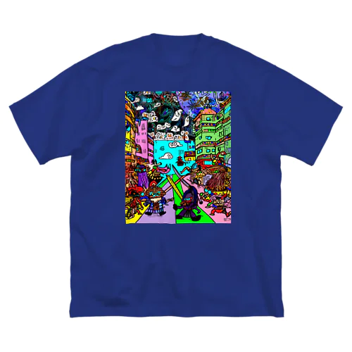 宇宙人類皆兄弟 VERTICAL Big T-Shirt