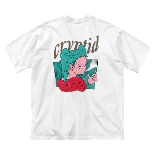 cryptid smoke girl ビッグシルエットTシャツ