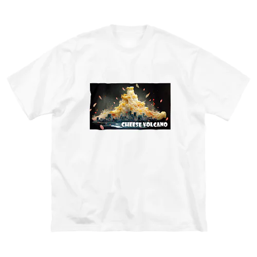 チーズ火山 ビッグシルエットTシャツ