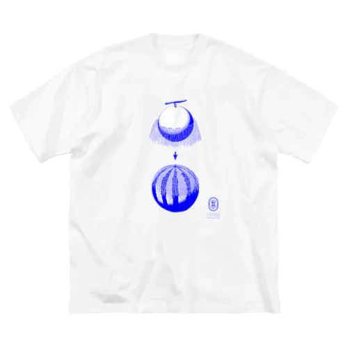 WRMD_01_Blue ビッグシルエットTシャツ