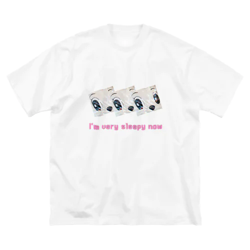 Layered face × I'm very sleepy now Big T-Shirt