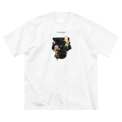 YOUNGCREATORS SEASON ONE "ENGINE BLK" ビッグシルエットTシャツ