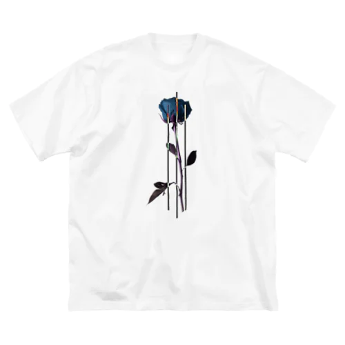 Blue rose ビッグシルエットTシャツ