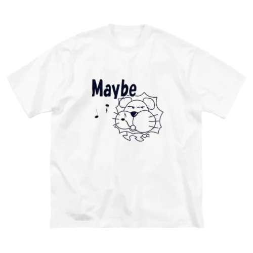 ライオン君 Maybe 黒 Big T-Shirt