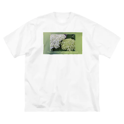 紫陽花Tシャツ ビッグシルエットTシャツ