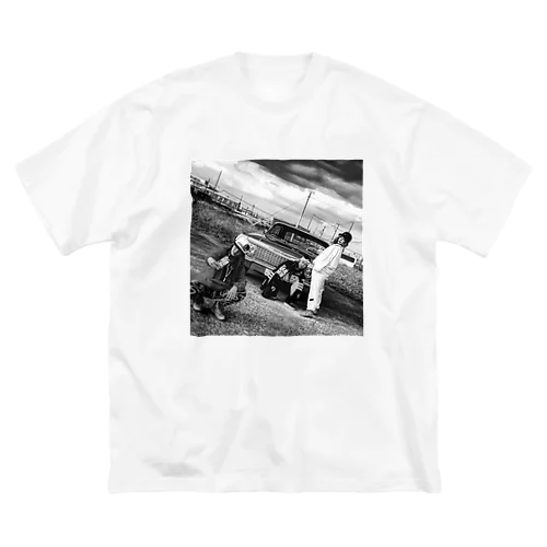 hood ride ビッグシルエットTシャツ