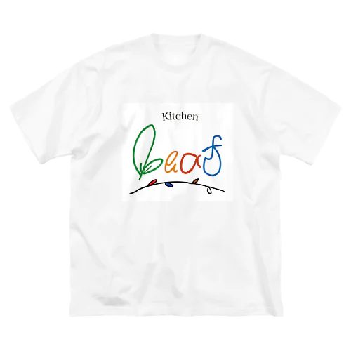 kitchen leaf ビッグシルエットTシャツ