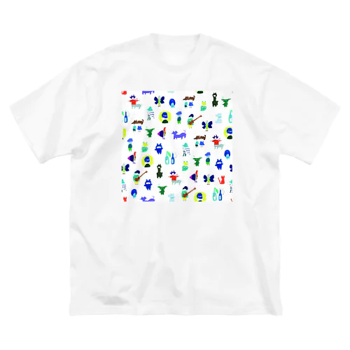 ritmos random 2 ビッグシルエットTシャツ