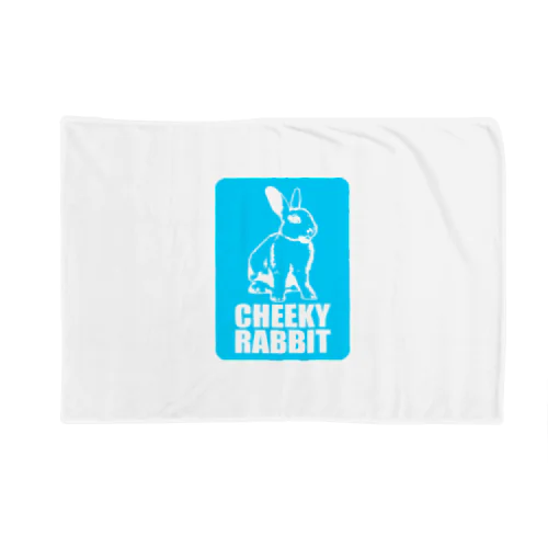 CR003_CheekyRabbit_blue Blanket