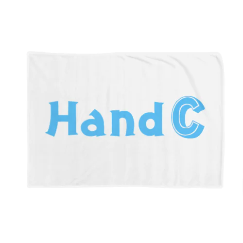 HandC  ロゴ 水色 Blanket