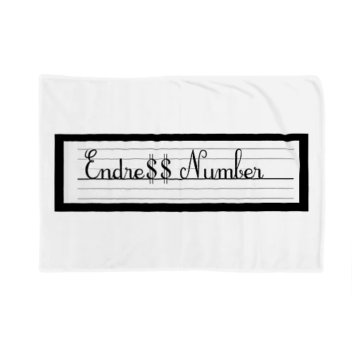 Endre$$ Numberオリジナルグッズ Blanket