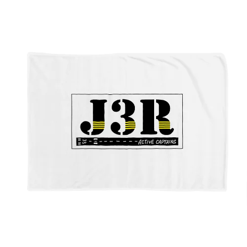 【Threefall Japan Aviation 】J3Rロゴ（TFJAバージョン:3ch手書き） ブランケット