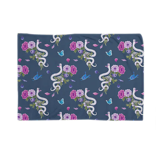 anemone(navy) Blanket