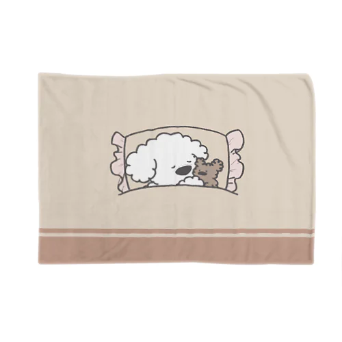 もこもことくまくんのおやすみブランケット（ミルクココア） Blanket