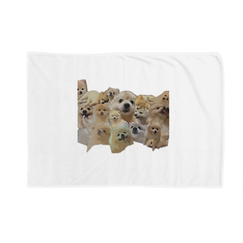 ポメラニアンのだいふく（いっぱい） Blanket