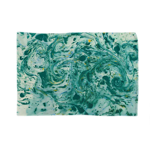 Ebru Green Blanket