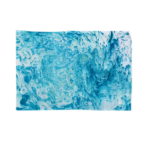 Ebru　light blue Blanket