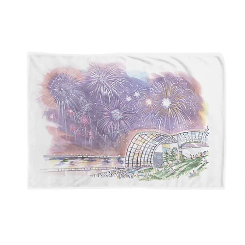 いわきひとまち百景　小名浜花火大会 Blanket