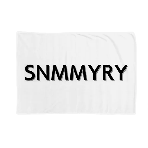 SNMMYRYボックスロゴ　パターンA ブランケット