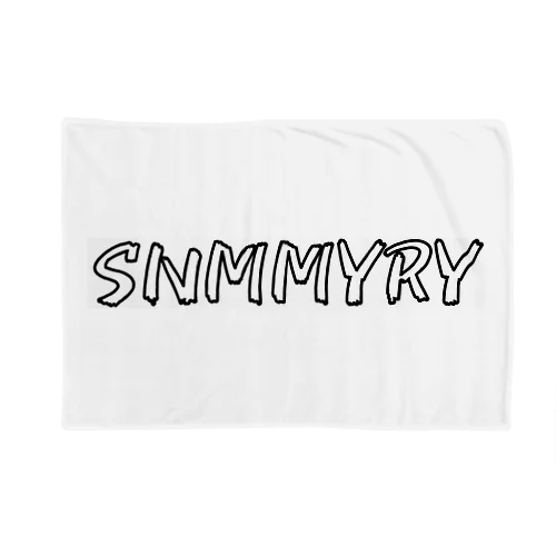 SNMMYRYボックスロゴ　パターンB Blanket