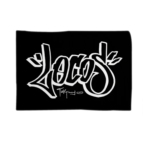 Locos Tokyo  Logo(White) ブランケット