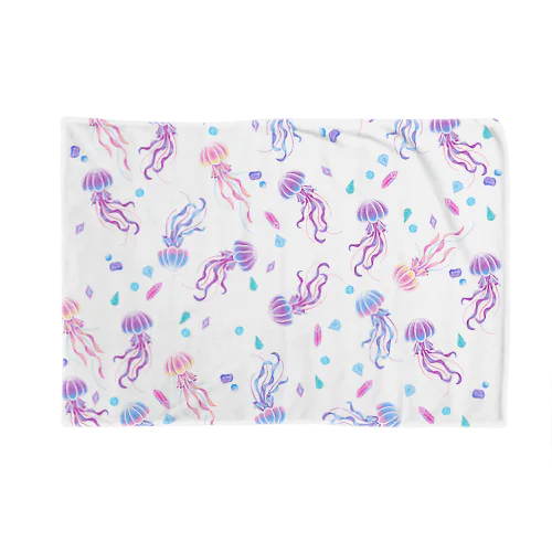 jelly fish(white) Blanket