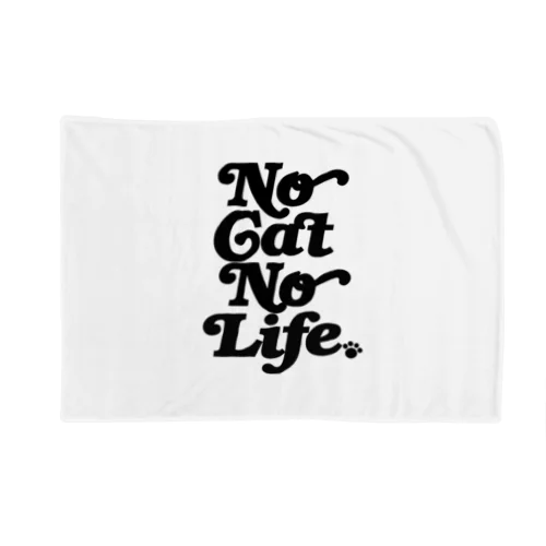 NO CAT NO LIFE ノーキャットノーライフ 猫好き 愛猫家 猫 CAT NEKO にゃん ネコ Blanket