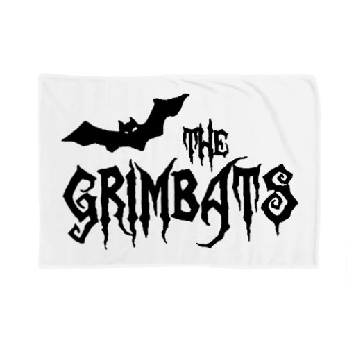 GRIMBATS logo-1 Black Blanket