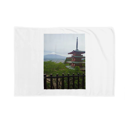 富士山と五重塔 Blanket