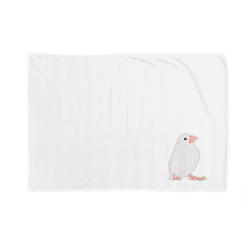 やる気満々白文鳥 Blanket