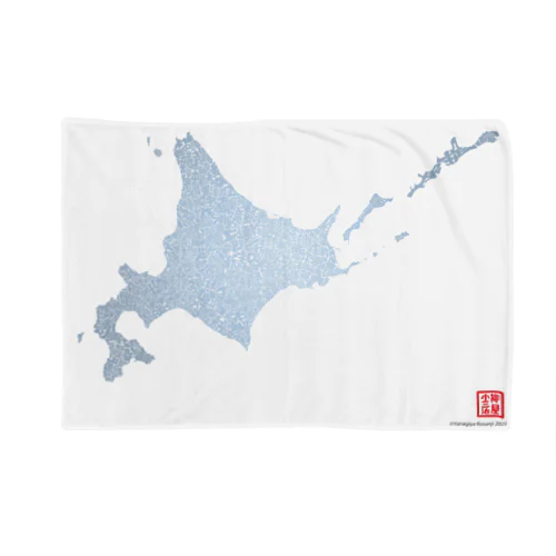 北海道_TextMap_青色グラデーション Blanket