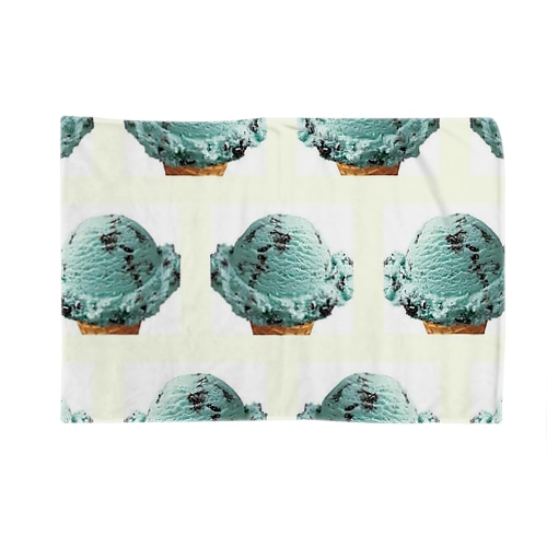 チョコミントアイスコーン柄 グッズ Blanket