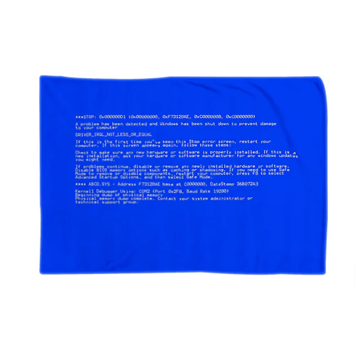 BSOD(Blue Screen of Death) Blanket