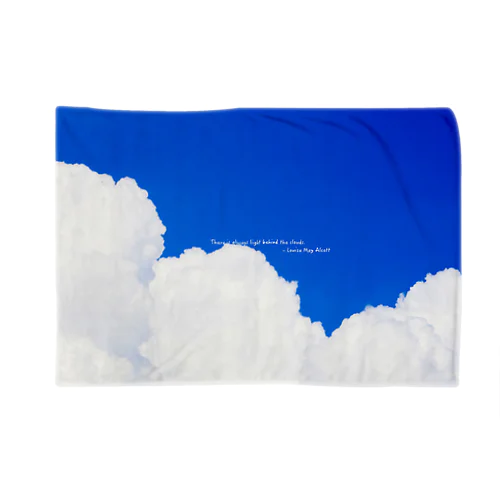 ” There is always light behind the clouds ” Blanket