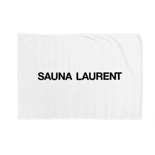 SAUNA LAURENT-サウナローラン-黒ロゴ Blanket