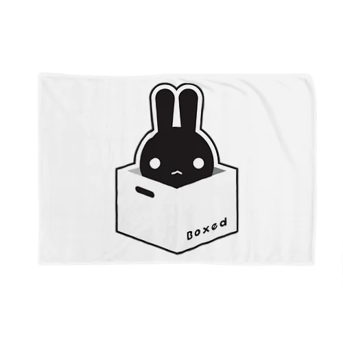 【Boxed * Rabbit】黒Ver ブランケット