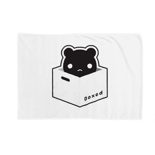 【Boxed * Bear】黒Ver ブランケット