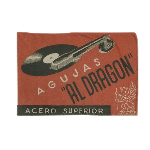 スペイン・バルセロナ 1950年代 レコード針"AL DRAGÓN" Blanket