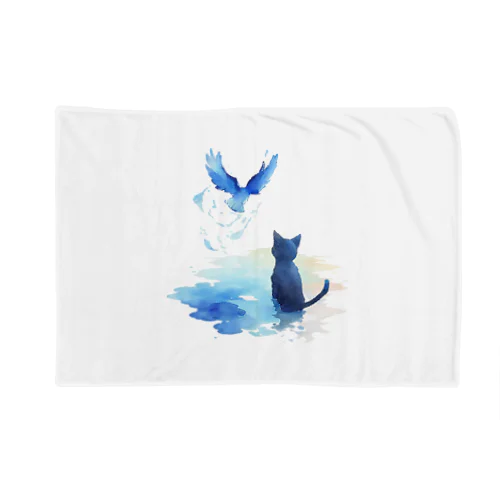 黒猫と青い鳥 Blanket