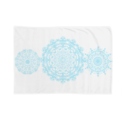 light blue  lace Blanket