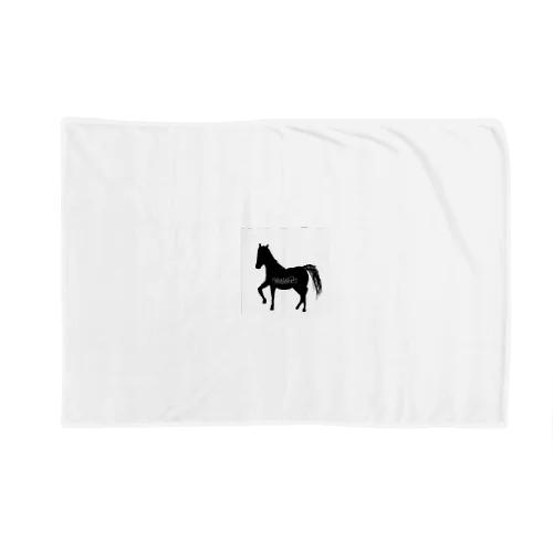  silhouette horse Blanket